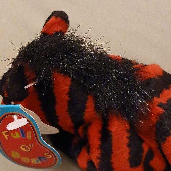 🩷Avon Full O' Beans Collectible Plushie, ZOE THE ZEBRA. Complete with Birthday - Picture 7 of 9